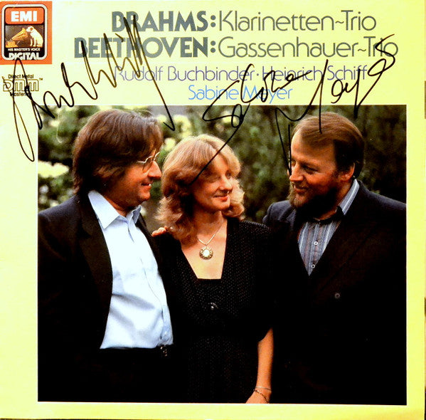 Johannes Brahms : Ludwig van Beethoven : Rudolf Buchbinder, Heinrich Schiff, Sabine Meyer : Klarinetten-Trio • Gassenhauer-Trio (LP)