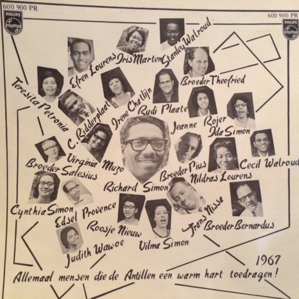 Richard Simon (5) / Koor Stichting "Pam Pa Mi Ruman" o.l.v. Pater Brenneker : Misa Alegre Curacao (10", Album, Mono)