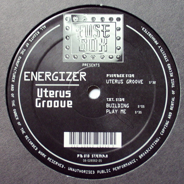 Energizer (2) : Uterus Groove EP (12", EP)