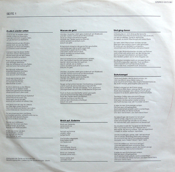 Konstantin Wecker : Liebesflug (LP, Album)