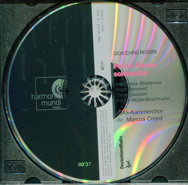 Gioacchino Rossini, Krassimira Stoyanova, Birgit Remmert, Steve Davislim, Hanno Müller-Brachmann, RIAS-Kammerchor, Marcus Creed : Petite Messe Solennelle (CD, Album)