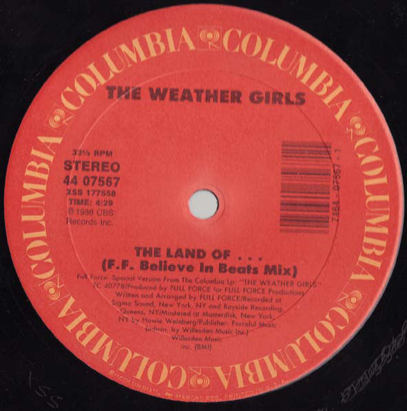 The Weather Girls : The Land Of ... (12")