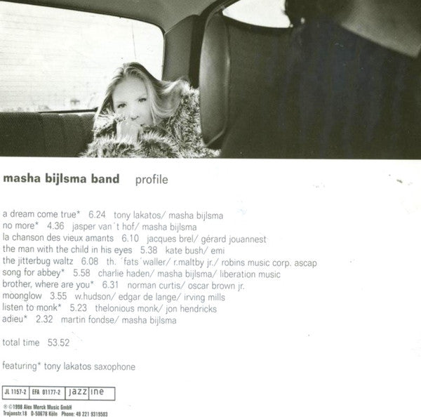 Masha Bijlsma Band : Profile (CD, Album)
