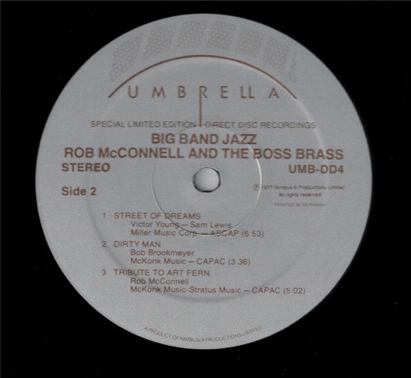 Rob McConnell & The Boss Brass : Big Band Jazz (2xLP, Album, Ltd)