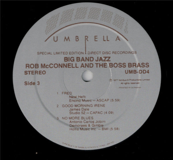 Rob McConnell & The Boss Brass : Big Band Jazz (2xLP, Album, Ltd)