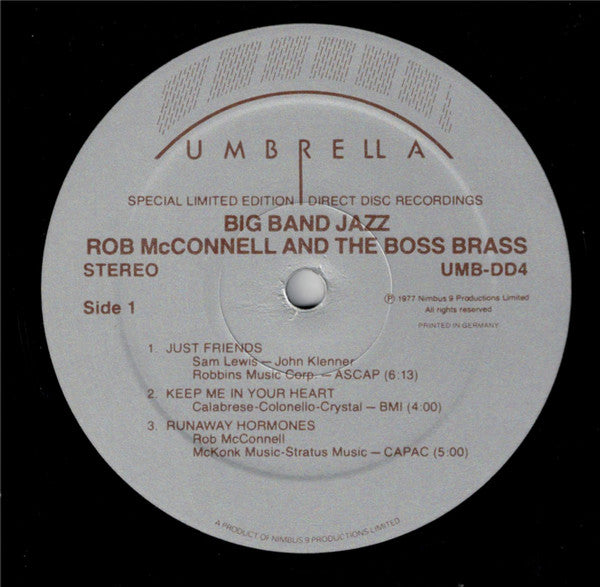Rob McConnell & The Boss Brass : Big Band Jazz (2xLP, Album, Ltd)