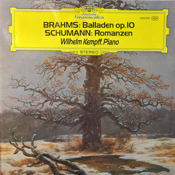 Wilhelm Kempff, Johannes Brahms, Robert Schumann : Balladen Op. 10 / Romanzen (LP, Album)