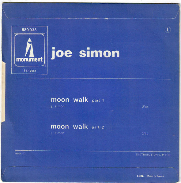 Joe Simon : Moon Walk (7", Single)