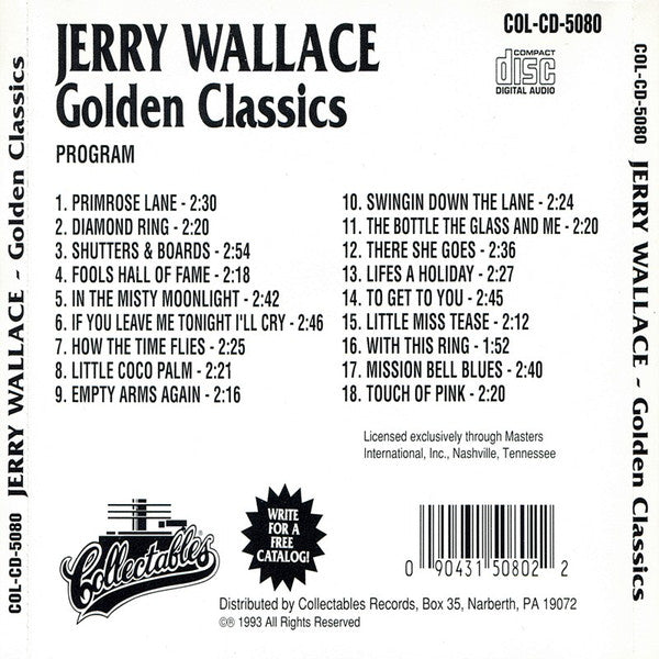 Jerry Wallace : Golden Classics (CD, Comp)