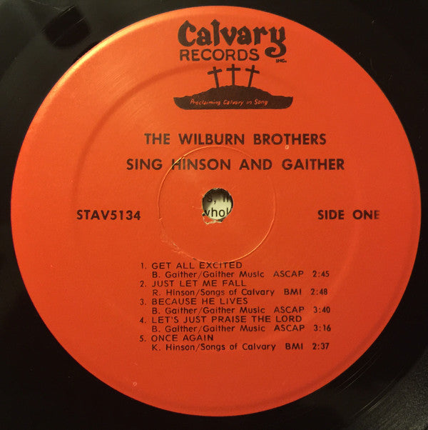 The Wilburn Brothers : Sing Hinson And Gaither (LP, Album)