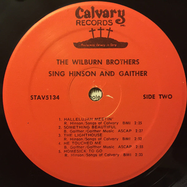 The Wilburn Brothers : Sing Hinson And Gaither (LP, Album)