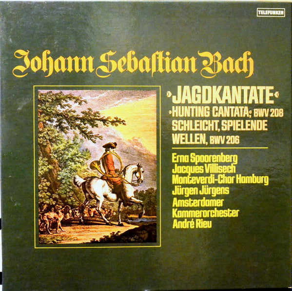 Johann Sebastian Bach - Erna Spoorenberg, Jacques Villisech, The Monteverdi Choir, Jürgen Jürgens, Amsterdams Kamerorkest, André Rieu (2) : Jagdkantate = Hunting Cantata; BWV 208 / Schleicht, Spielende Wellen, BWV 206 (2xLP + Box, Comp)