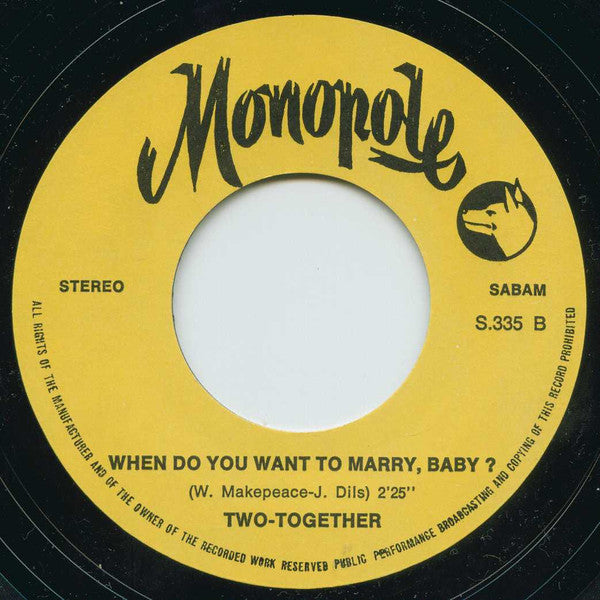 Two-Together : She (7", Single)