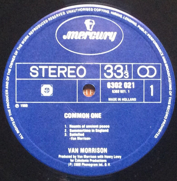 Van Morrison : Common One (LP, Album)