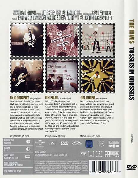 The Hives : Tussles In Brussels (DVD-V, Multichannel)