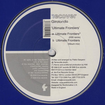 Girotondo : Ultimate Frontiers (12")