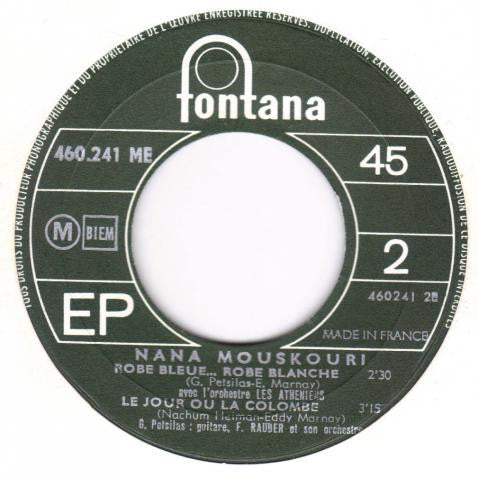 Nana Mouskouri : Au Cœur De Septembre (7", EP)