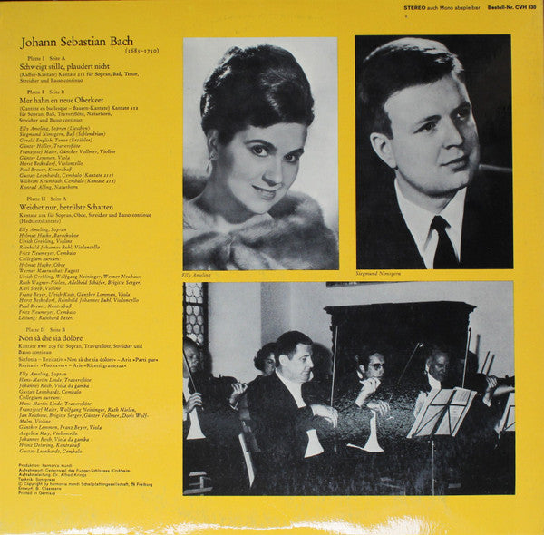 Johann Sebastian Bach, Elly Ameling, Gerald English, Siegmund Nimsgern, Collegium Aureum : Bauern-Kantate / Kaffee-Kantate / Hochzeits-Kantate / Nen Sa Che Sia Dolore (2xLP)