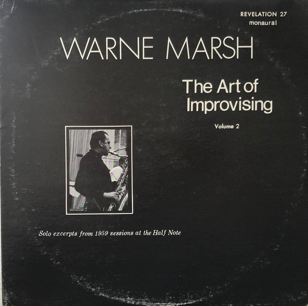 Warne Marsh : The Art of Improvising Volume 2 (LP, Album)