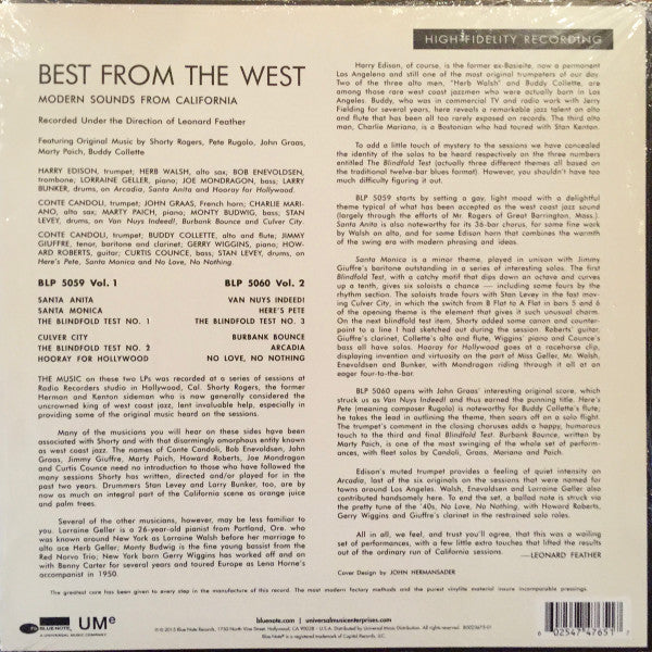 Various : Best From The West Vol. 2 • Modern Sounds From California (10", Comp, Mono, RE)