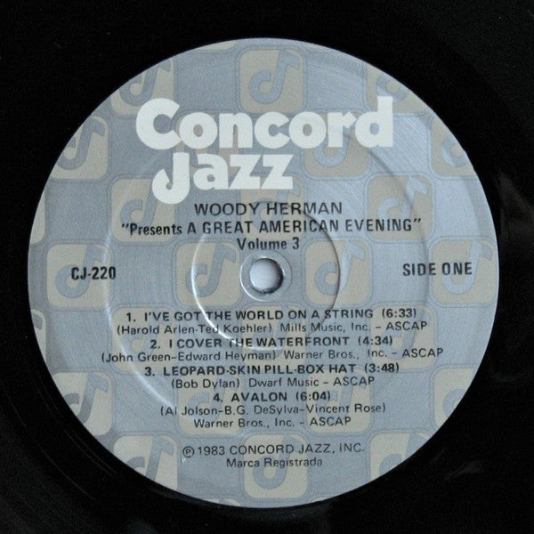 Woody Herman : A Great American Evening Vol. 3 (LP)