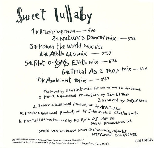 Deep Forest : Sweet Lullaby (CD, Maxi)