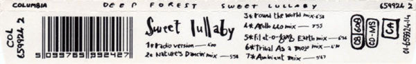Deep Forest : Sweet Lullaby (CD, Maxi)