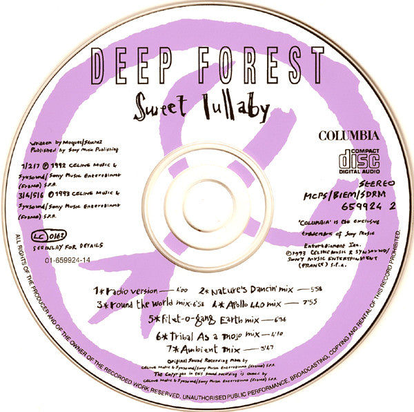Deep Forest : Sweet Lullaby (CD, Maxi)