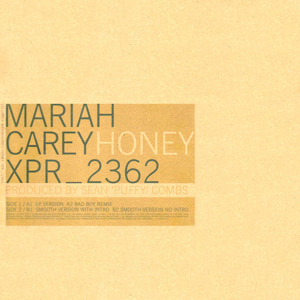 Mariah Carey : Honey (12", Promo)