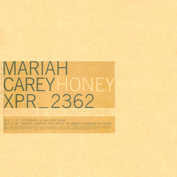 Mariah Carey : Honey (12", Promo)