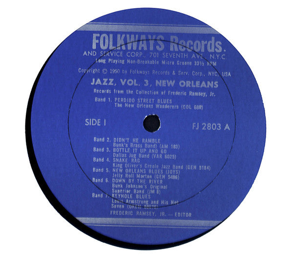 Various : Jazz Volume 3: New Orleans (LP, Comp, RE)