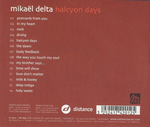 Mikael Delta : Halcyon Days (CD, Album)