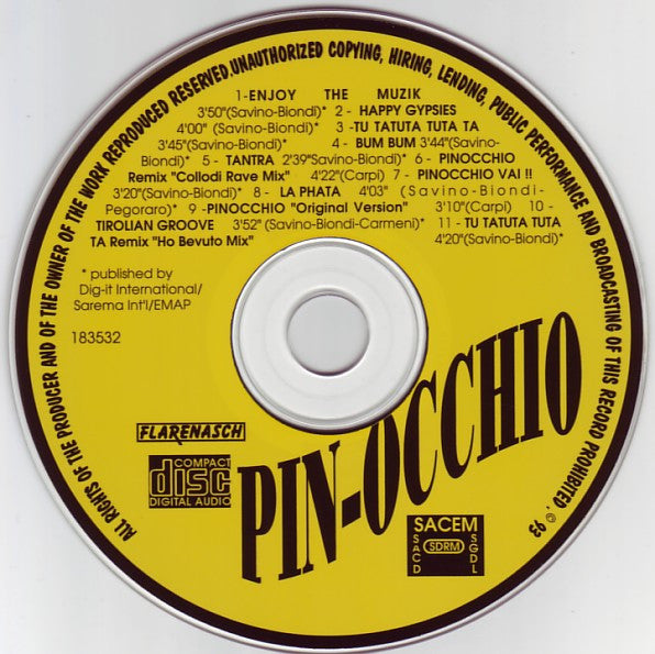 Pin-Occhio : Pin-Occhio Vai!! (CD, Album)