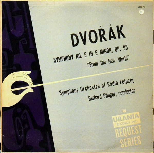 Antonín Dvořák, Gerhard Pflüger : Symphony No. 5 In E Minor, Op. 95 "From The New World" (LP, Mono)