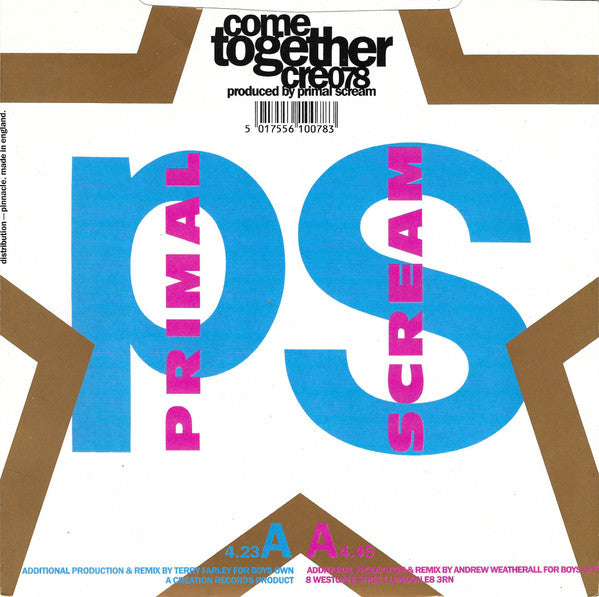 Primal Scream : Come Together (7", Single)