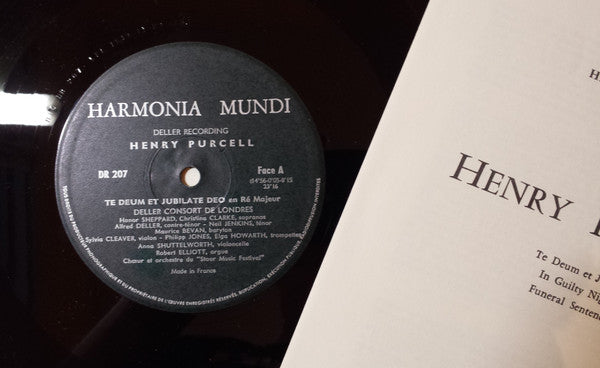 Henry Purcell - Deller Consort, Stour Music Festival Chamber Orchestra, Alfred Deller : Te Deum Et Jubilate Deo / I Guilty Night / Man That Is Born Of A Woman (LP, Mono)