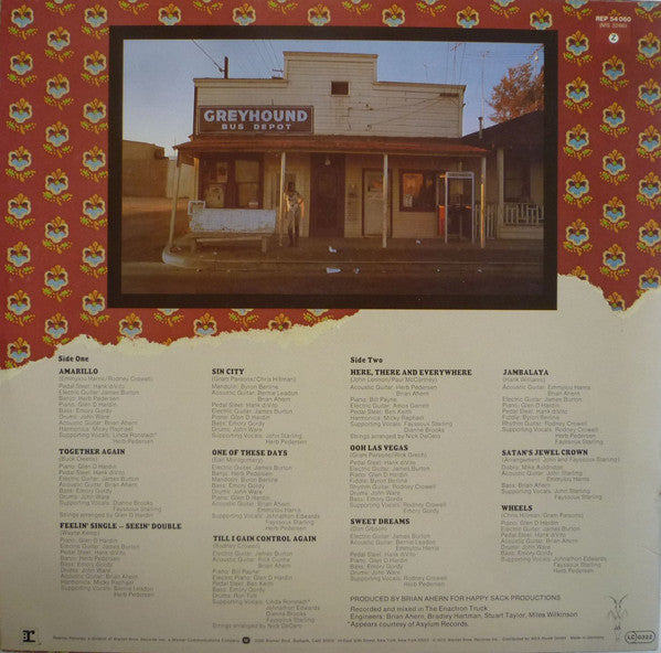 Emmylou Harris : Elite Hotel (LP, Album, RP)