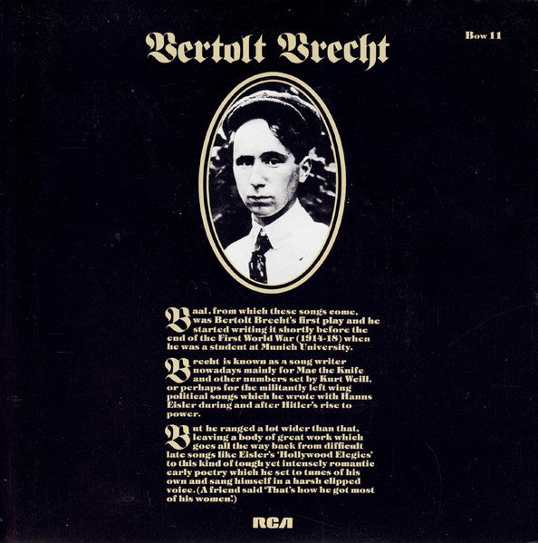 David Bowie : David Bowie In Bertolt Brecht's Baal (7", EP, Sem)