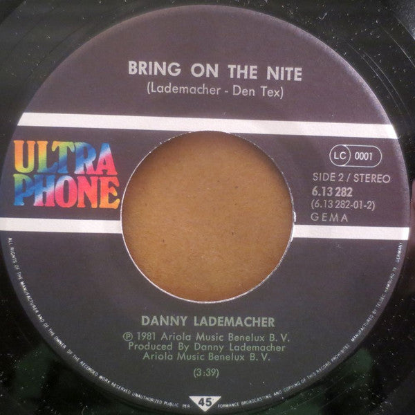 Dany Lademacher : Where Are The Girls (7", Single, Promo)