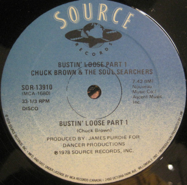 Chuck Brown & The Soul Searchers : Bustin' Loose (12", Single)