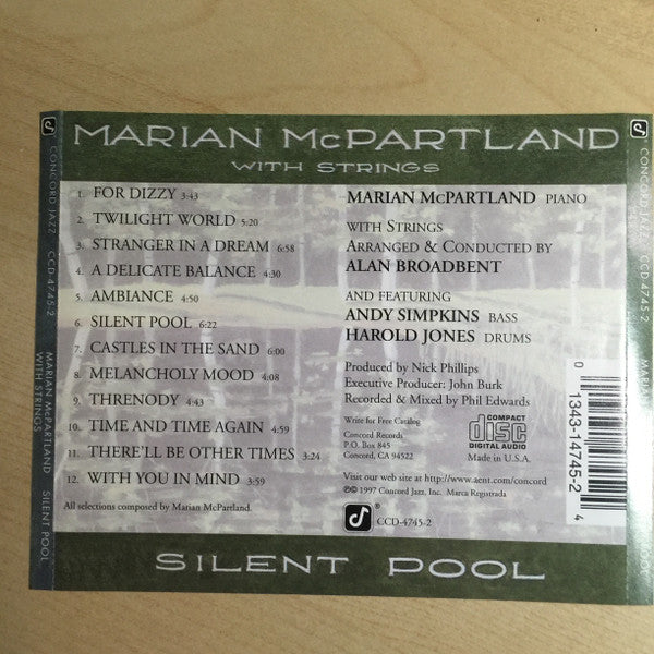 Marian McPartland With Strings : Silent Pool (CD, Album)
