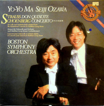 Yo-Yo Ma - Seiji Ozawa - Boston Symphony Orchestra - Richard Strauss - Arnold Schoenberg : Strauss Don Quixote - Schoenberg Concerto In D Major (LP, Album)