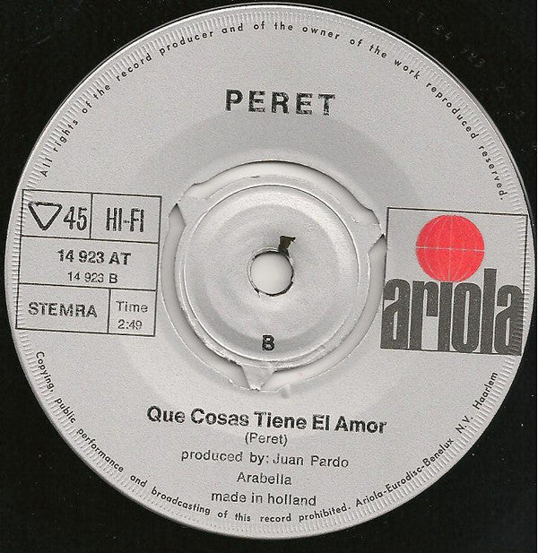 Peret : Borriquito (7", Single, Ora)