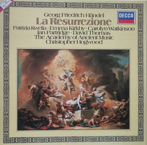 Georg Friedrich Händel - Christopher Hogwood, The Academy Of Ancient Music : La Resurrezione (3xLP, Album + Box, Album)