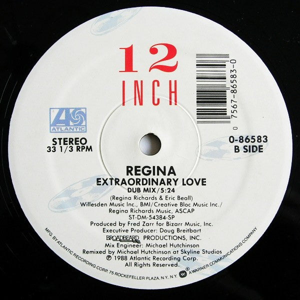 Regina (2) : Extraordinary Love (12", Lab)
