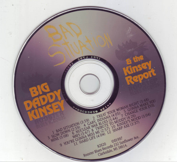 Big Daddy Kinsey & The Kinsey Report : Bad Situation (CD, Album, RE, Bon)