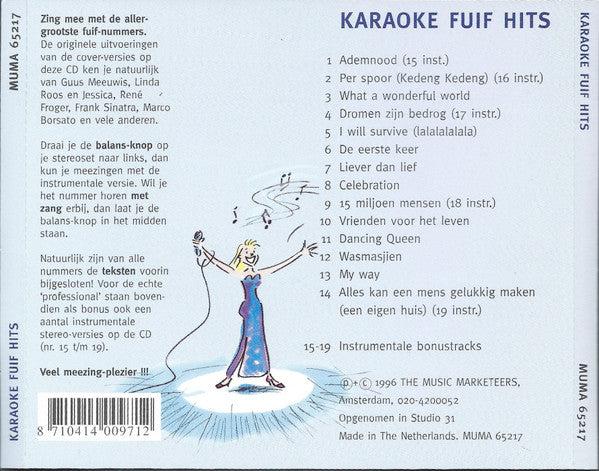 Unknown Artist : Karaoke Fuifhits (CD)