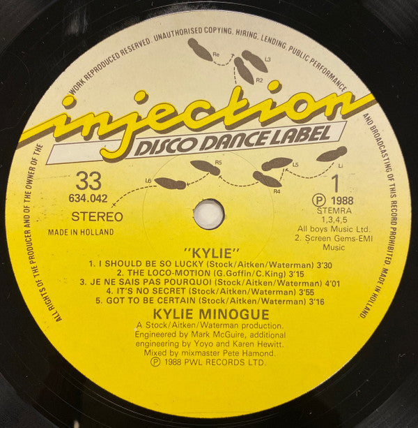 Kylie Minogue : Kylie (LP, Album)