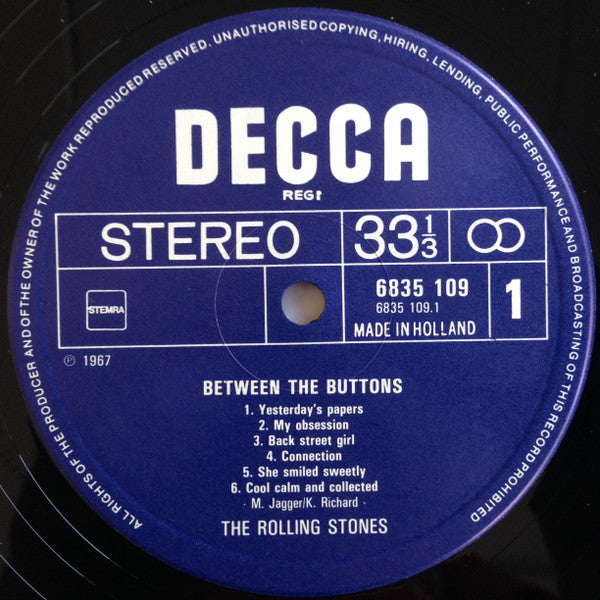 The Rolling Stones : Between The Buttons (LP, Album, RE)