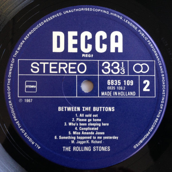 The Rolling Stones : Between The Buttons (LP, Album, RE)